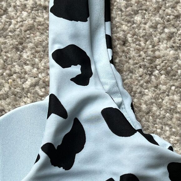 DKNY SWIM sz S Grey Cheetah Print Bralette 1" straps removeable padded cups - Picture 8 of 10